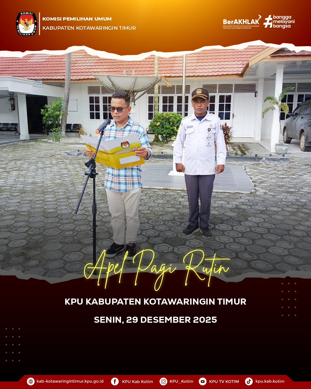 Apel Pagi Rutin KPU Kab. Kotawaringin Timur